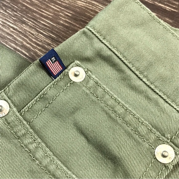 Polo Jeans Company Ralph Lauren Women’s Vintage Olive Green Pants Size 8 - Picture 2 of 11